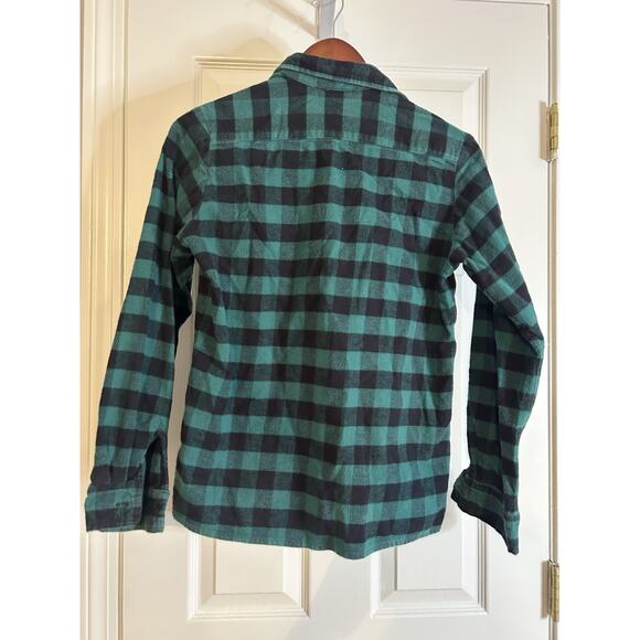 The Vermont Flannel Co Women’s Small Green Plaid Button Up Flannel Shirt - Picture 2 of 7